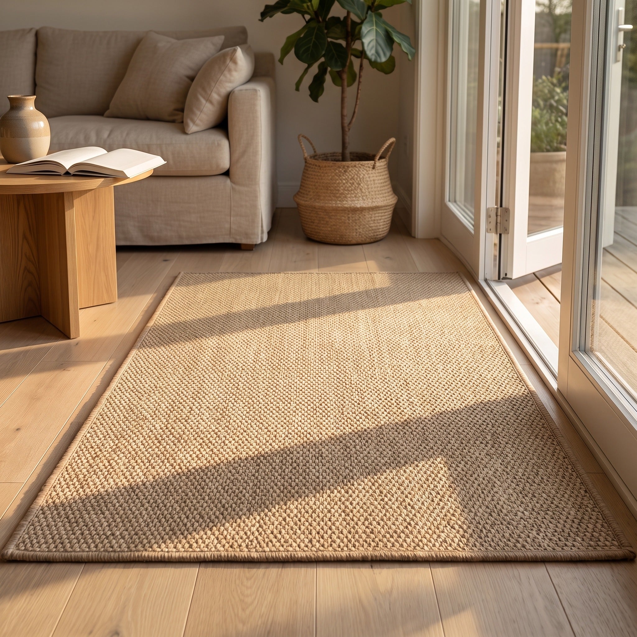 Beige Woven Indoor Door Mat | Durable Polypropylene, 20-47in