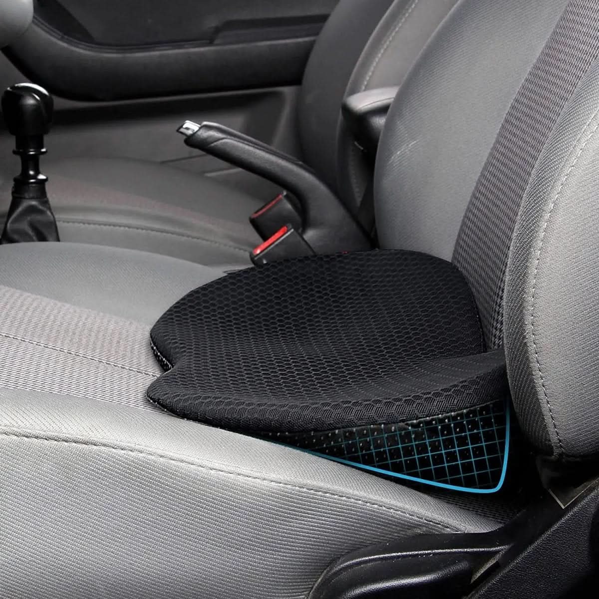 Memory Foam Car Seat Cushion with Cutout and Washable Cover, view 1
