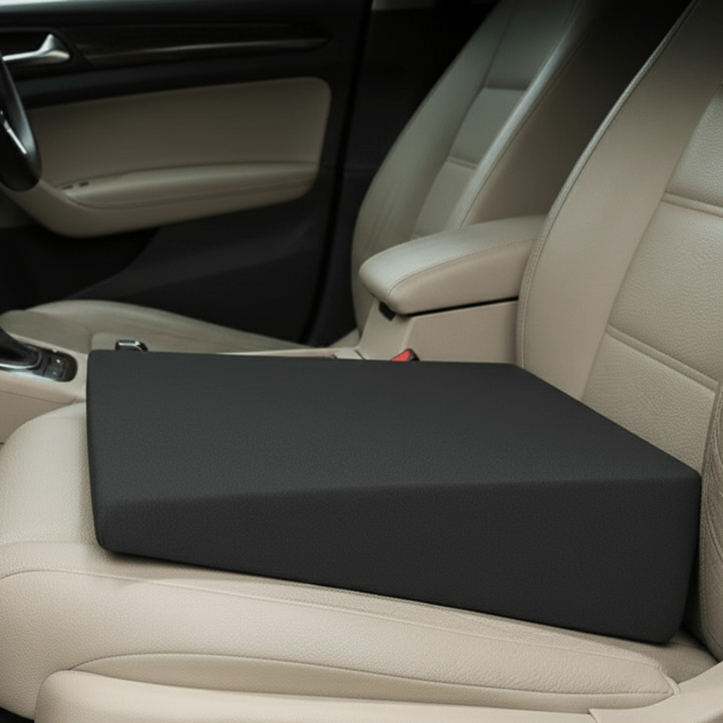 Memory Foam Wedge Seat Cushion for Car Seats, Supports up to 330 lb, view 1