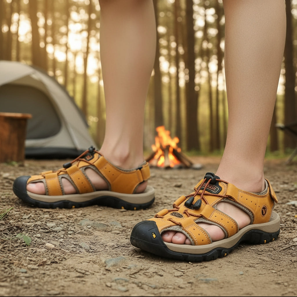 Men's Hiking Sandals with Closed Toe and Rubber Sole, US 6 to 13, view 1