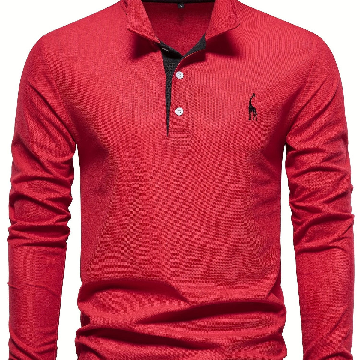 Men's Long Sleeve Polo Shirt in Breathable Fabric in Eight Colors, view 6
