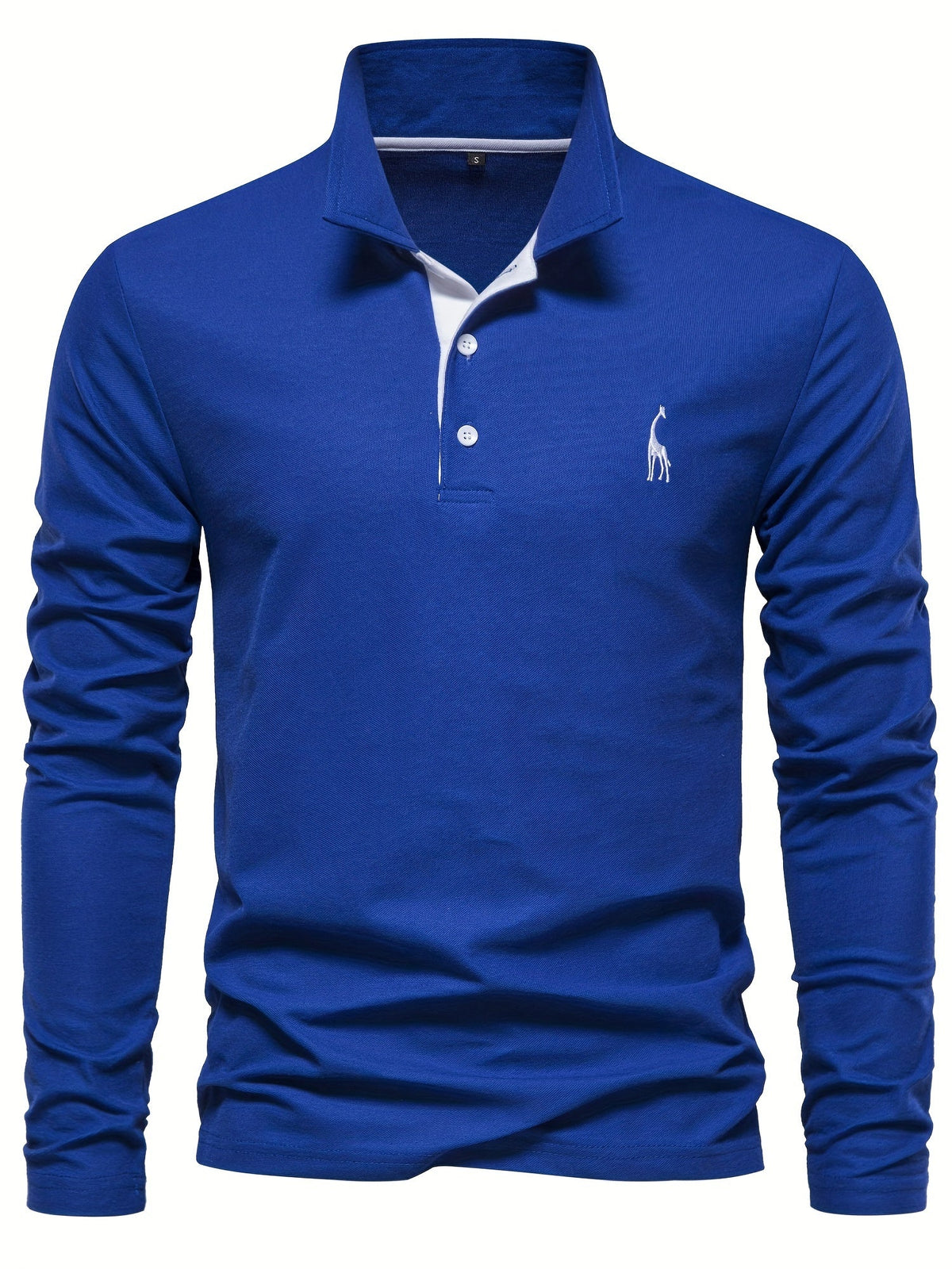 Men's Long Sleeve Polo Shirt in Breathable Fabric in Eight Colors, view 11