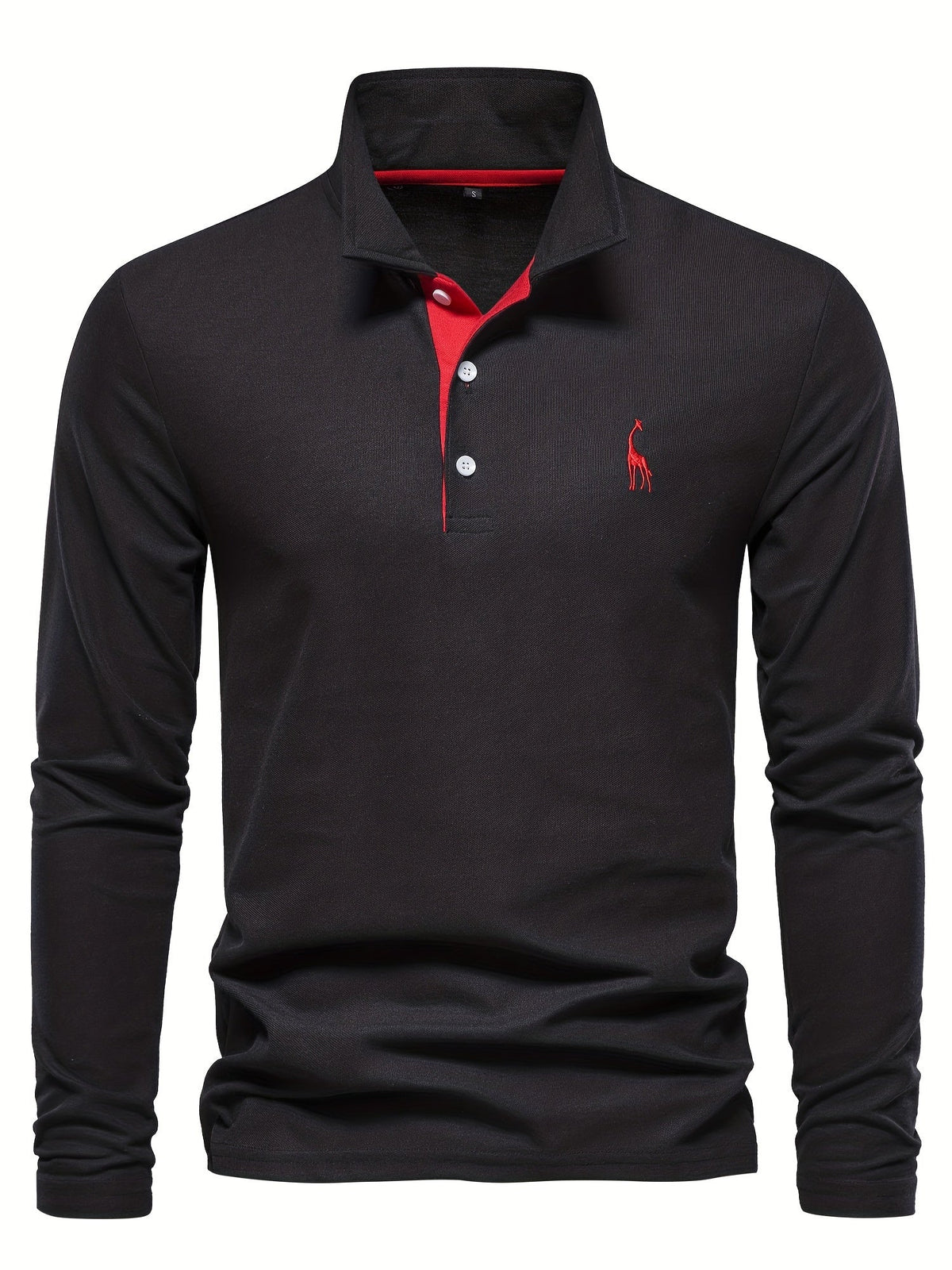 Men's Long Sleeve Polo Shirt in Breathable Fabric in Eight Colors, view 12
