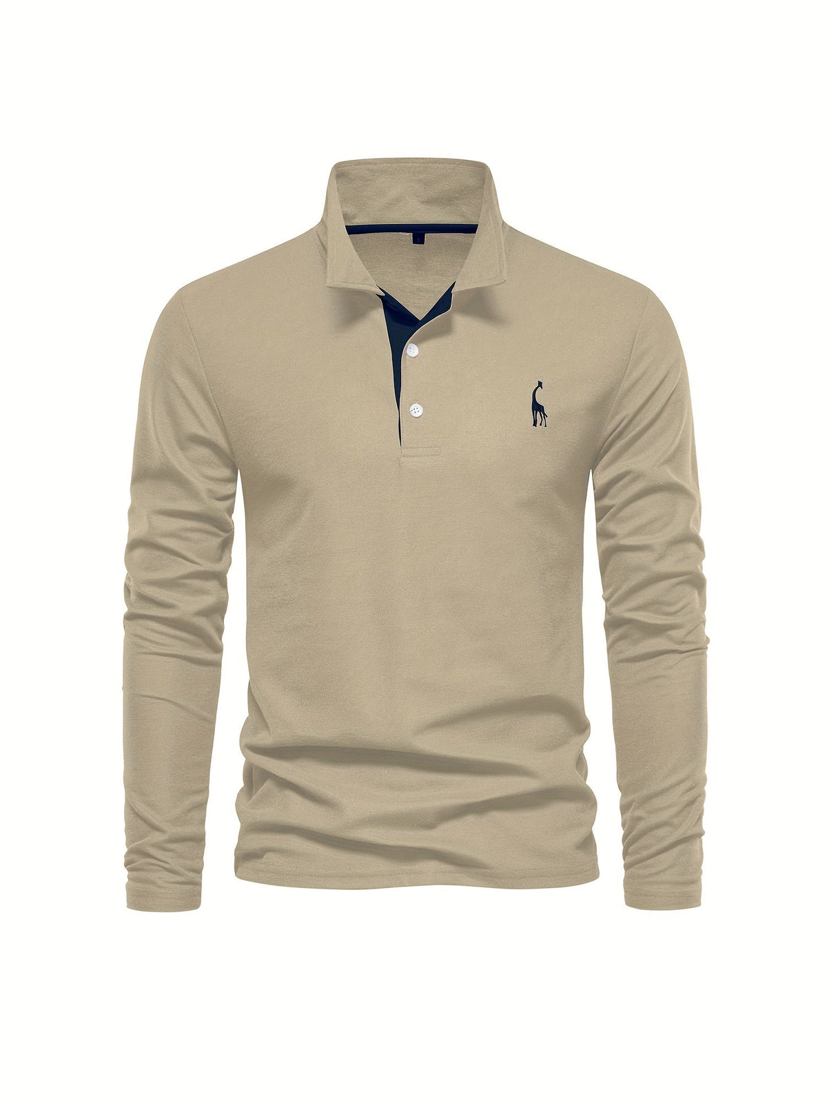 Men's Long Sleeve Polo Shirt in Breathable Fabric in Eight Colors, view 14