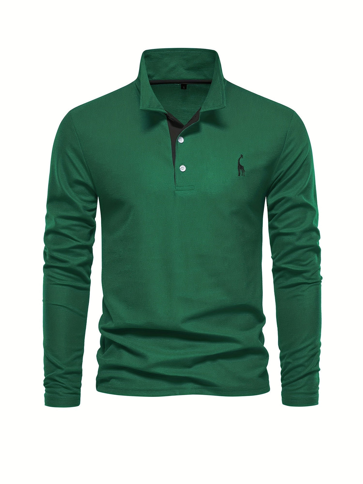 Men's Long Sleeve Polo Shirt in Breathable Fabric in Eight Colors, view 15