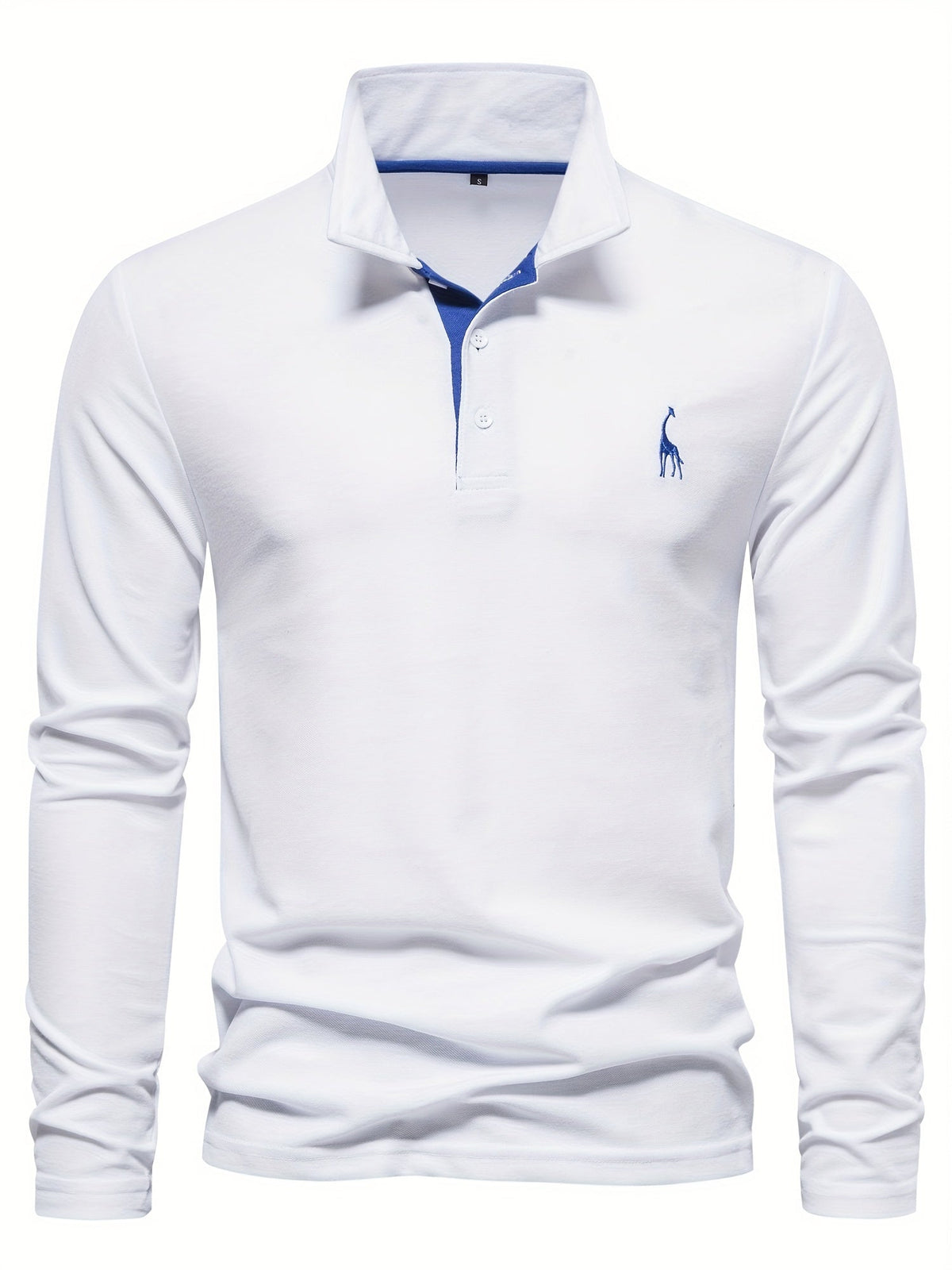 Men's Long Sleeve Polo Shirt in Breathable Fabric in Eight Colors, view 16