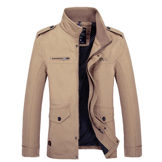 Detail of the shoulder epaulets on the padded cotton jacket