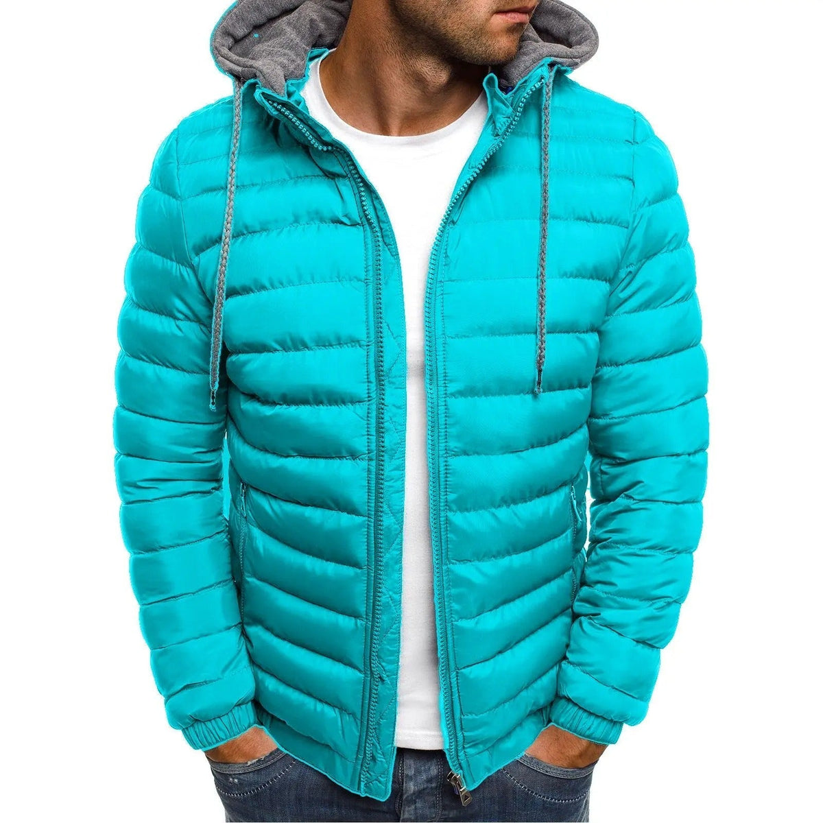 Men's Sporty Waterproof Transitional Jacket in Seven Colors, view 6
