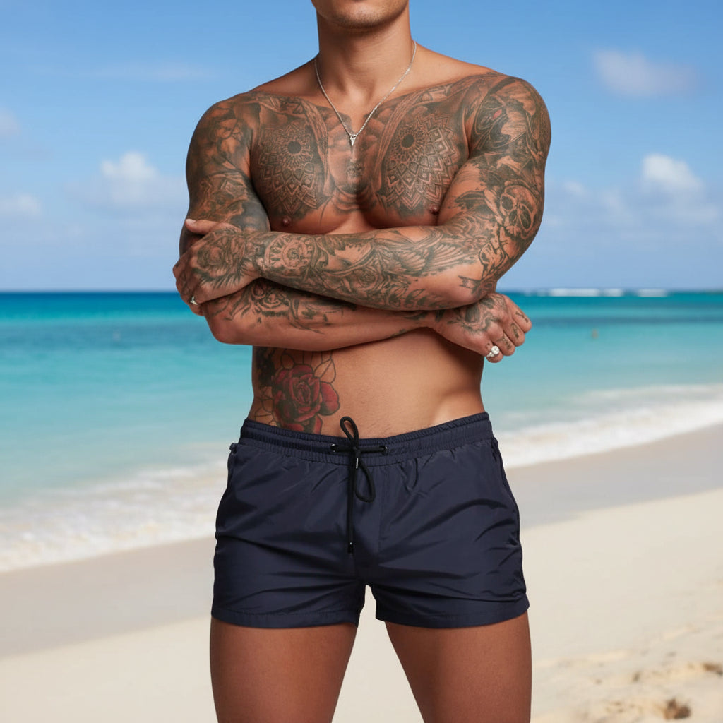 Men's Swim Trunks in Quick Dry Stretch Fabric, Sizes S to 2XL, view 6