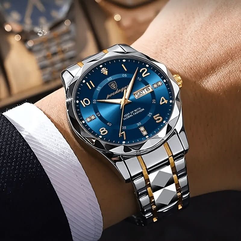 Titanium watch in silver, two-tone gold and black versions
