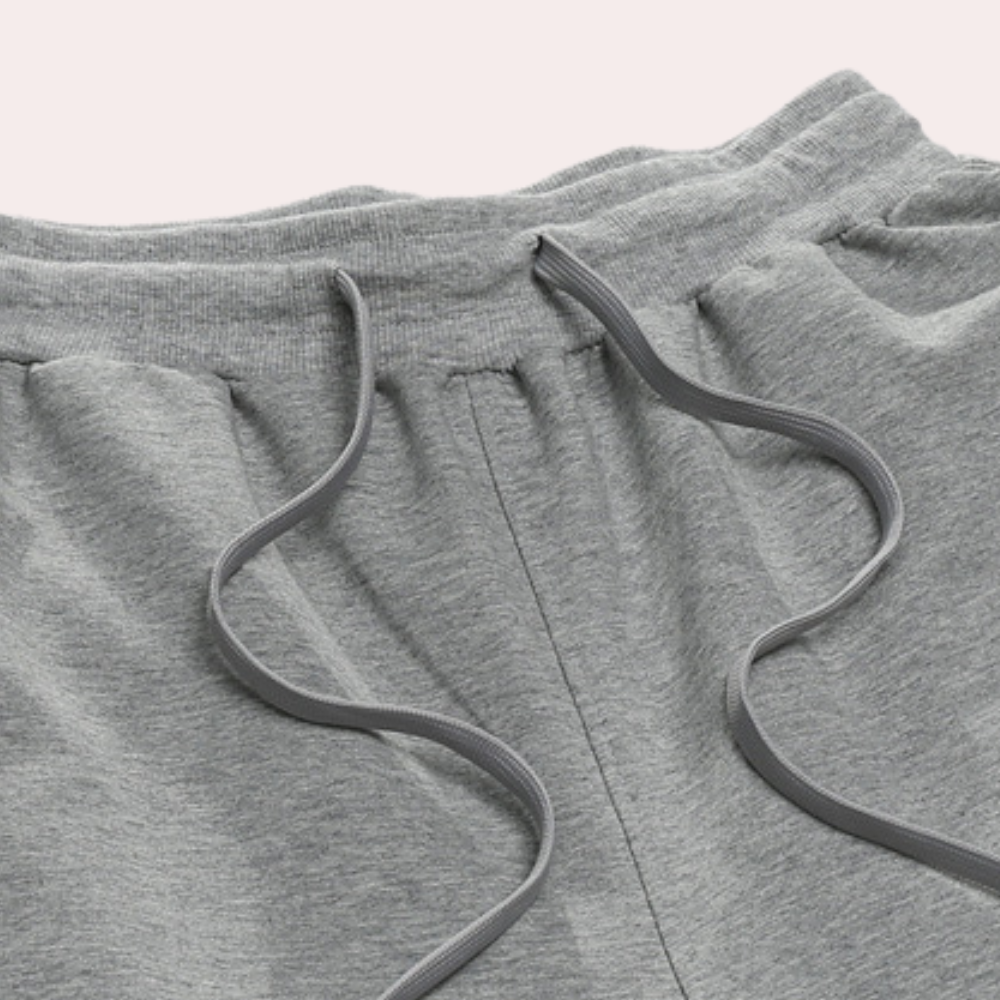 Men's Wide Leg Sweatpants in 90% Cotton with Drawstring in Plus Sizes, view 11