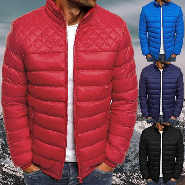 Men's Windproof and Waterproof Quilted Jacket in Four Colors, view 7
