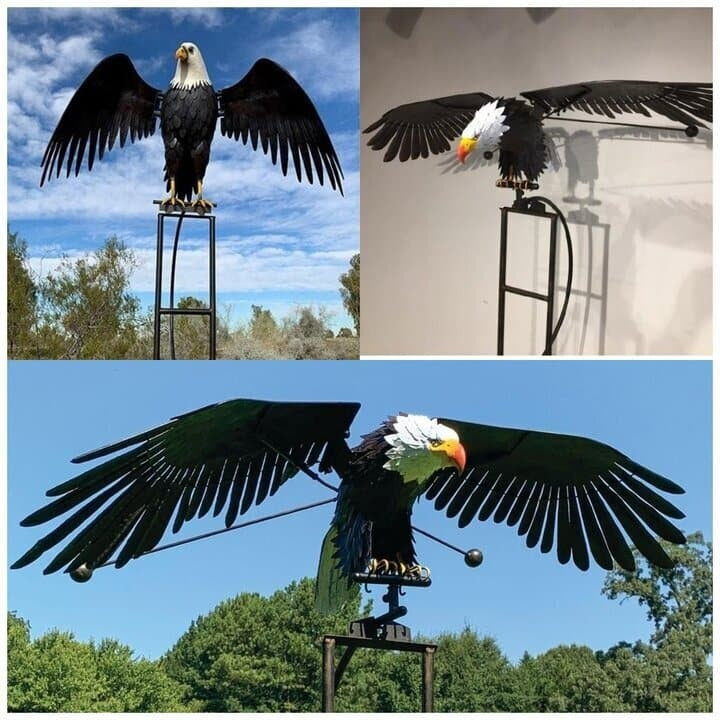 Metal Bird Wind Spinner for Garden and Patio, Three Styles, view 5