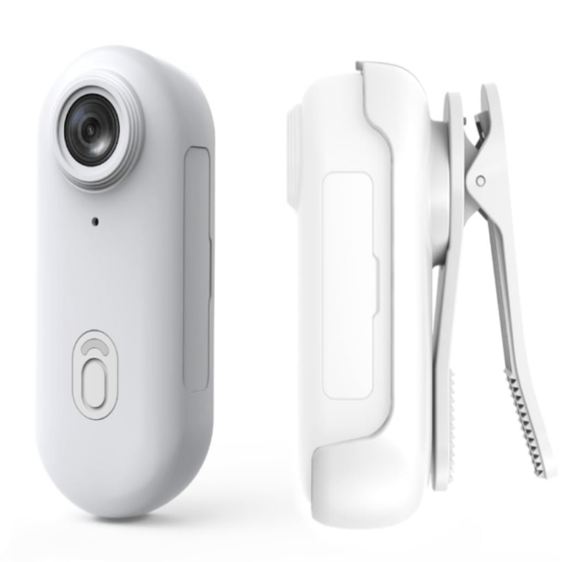 Mini 4K Clip On Action Camera with Magnetic Mount, in Black and White, view 10