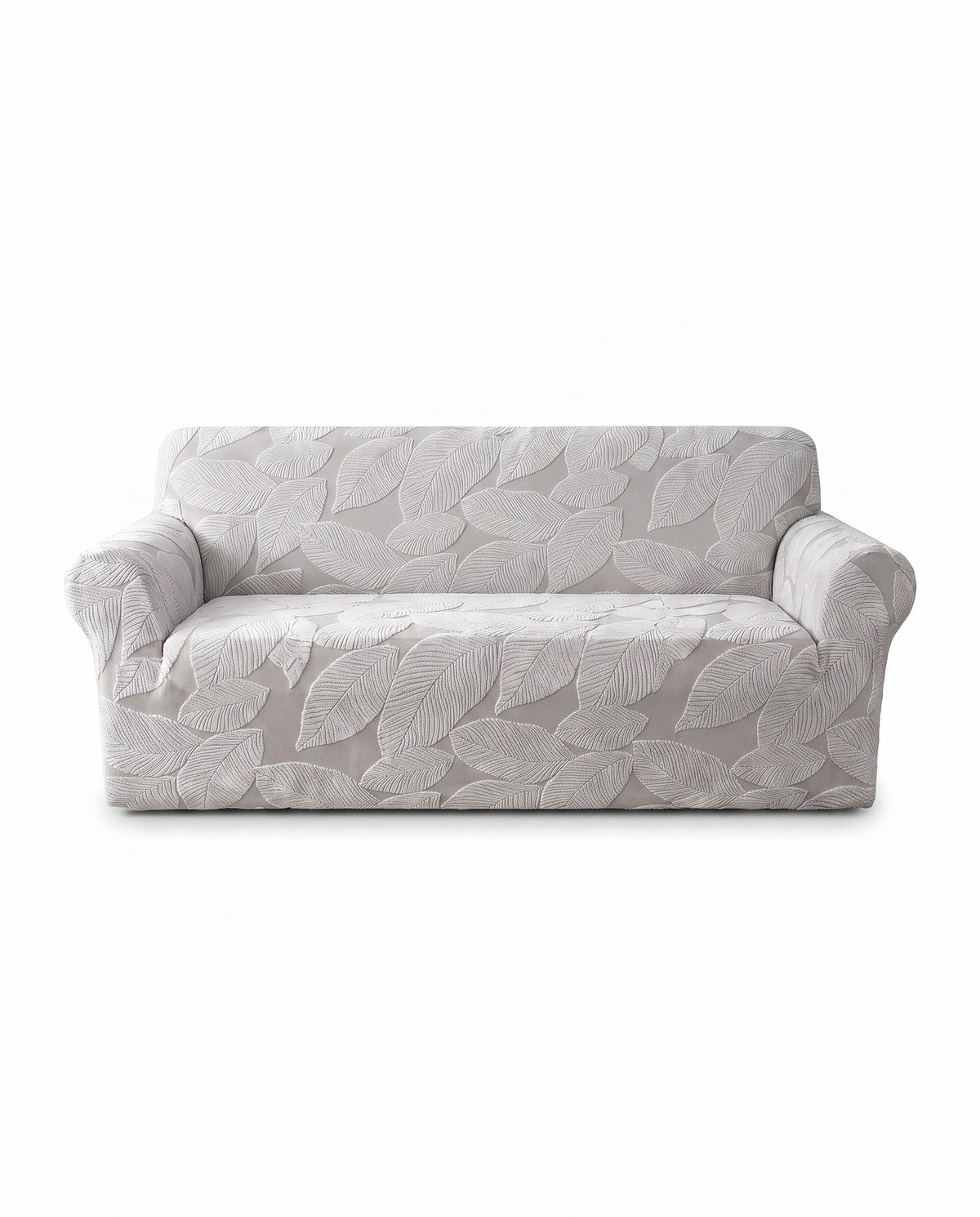 Modern Leaf Velvet Jacquard Stretch Sofa Cover - Spill-Resistant | Scratch Resistant