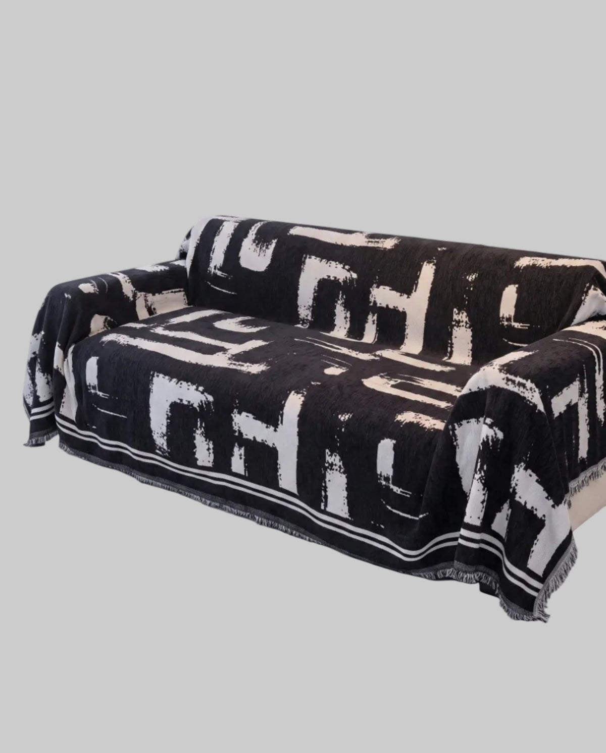 Monochrome Chic Sofa Cover | Pet Friendly, 71-165in