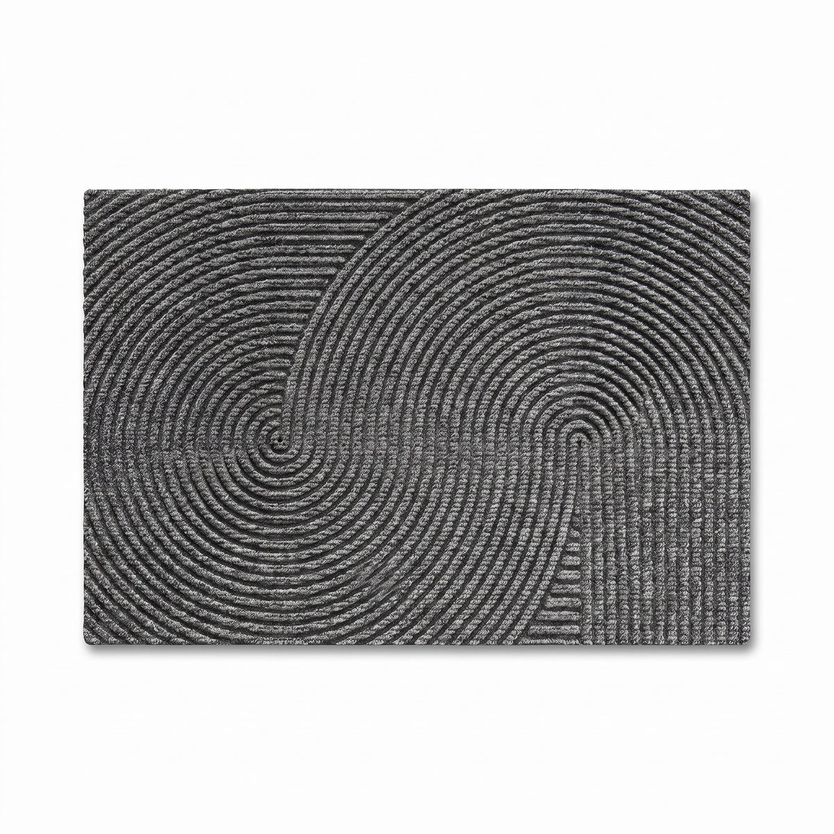 3D Groove Door Mat | Non-Slip TPR Backing, 18-35in