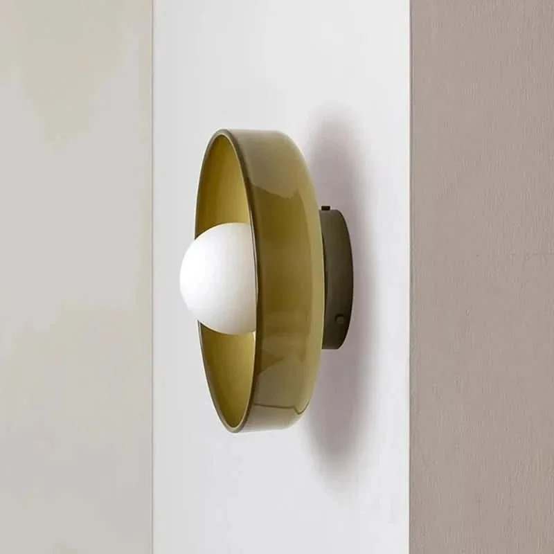 Nordic Ceiling Light with Transparent Glass Shade in Three Colors, view 6