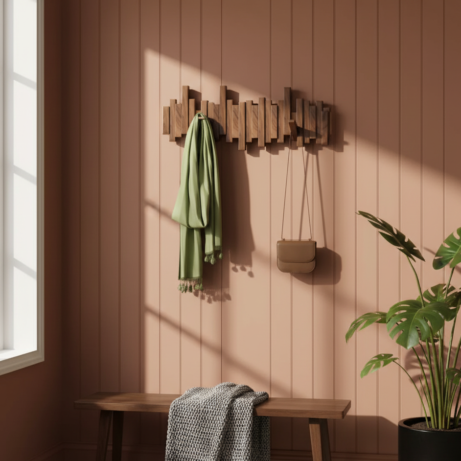 Wood Wall Coat Rack