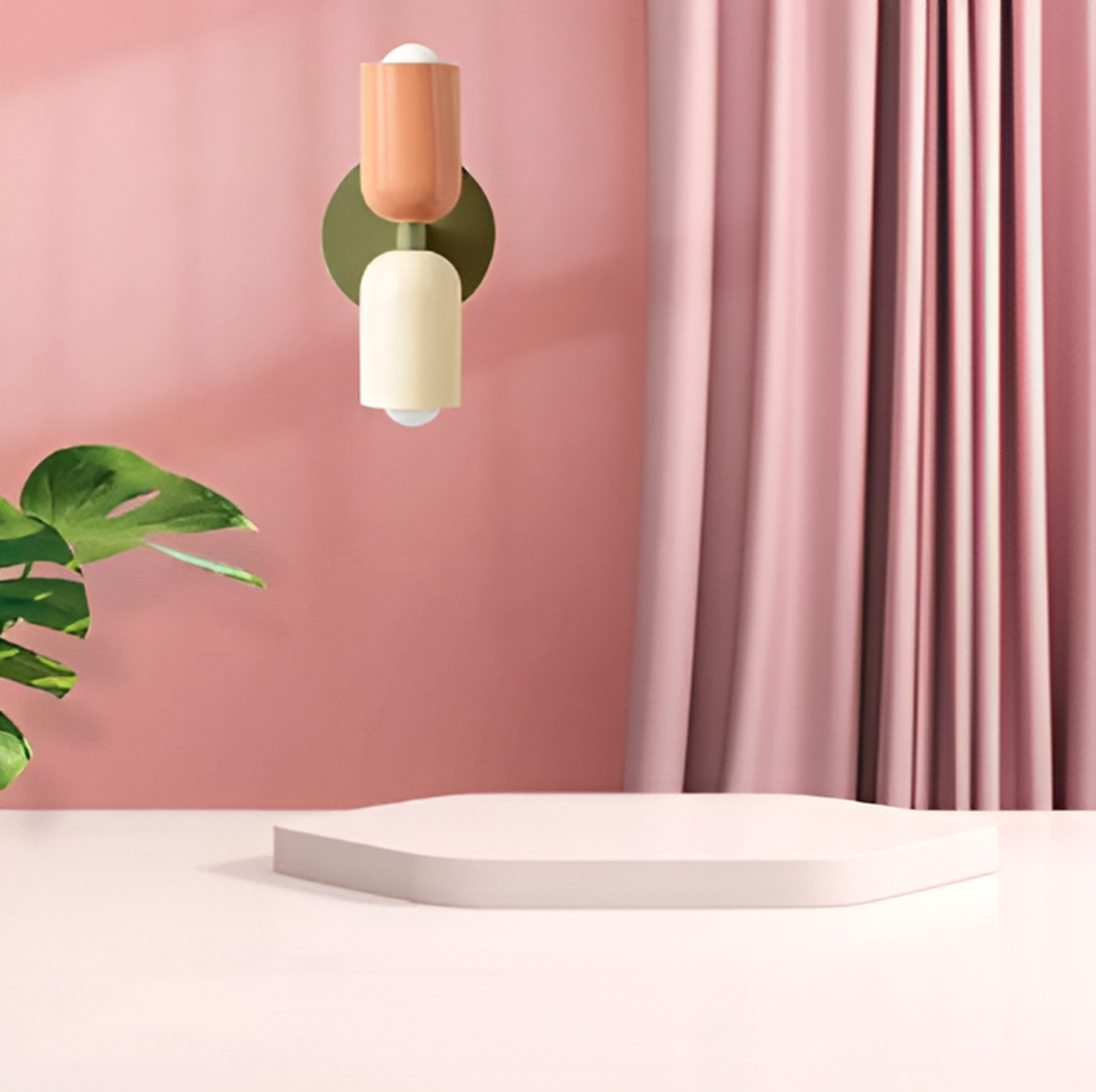 Two-Tone Metal Wall Light