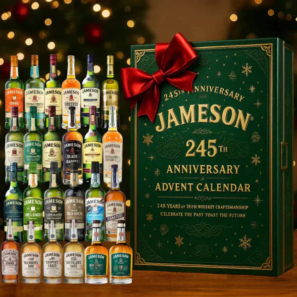 Whisky Bottle Ornament Christmas Advent Calendar - 24-Day Holiday Countdown Set, Miniature Decorative Tree Ornaments (5)