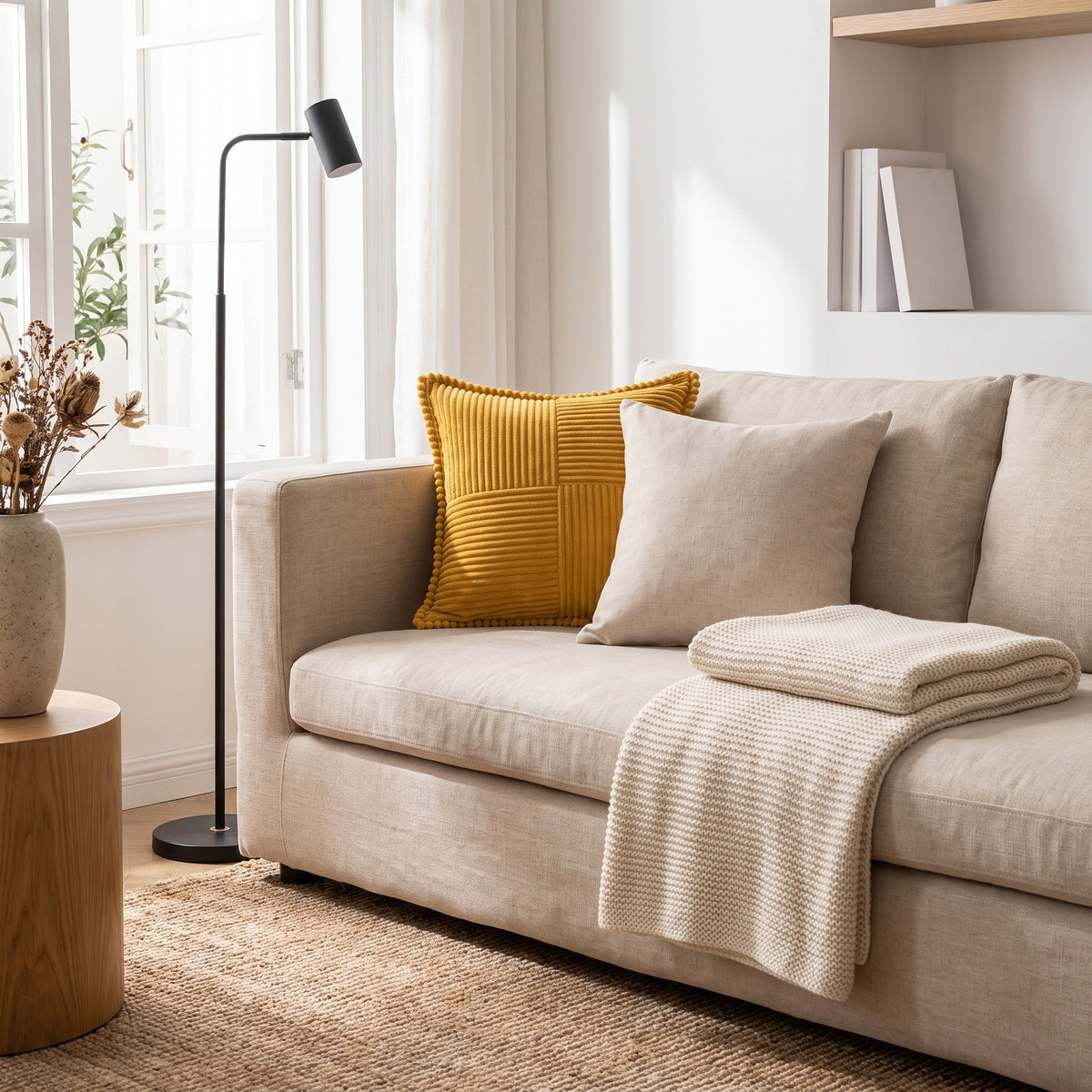 Stain Resistant Cushion Cover | Wipe Clean Polyester, 6 Colors