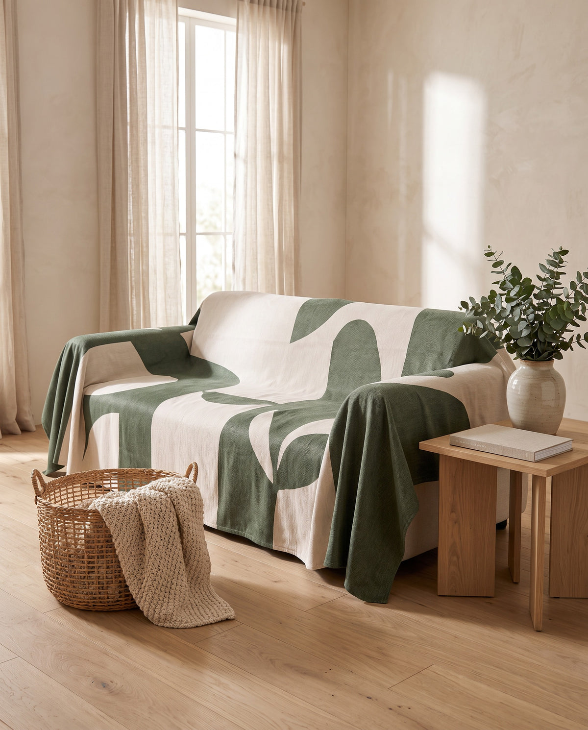 Picasso's Mirage Sofa Cover | Spill Resistant, 71-165in