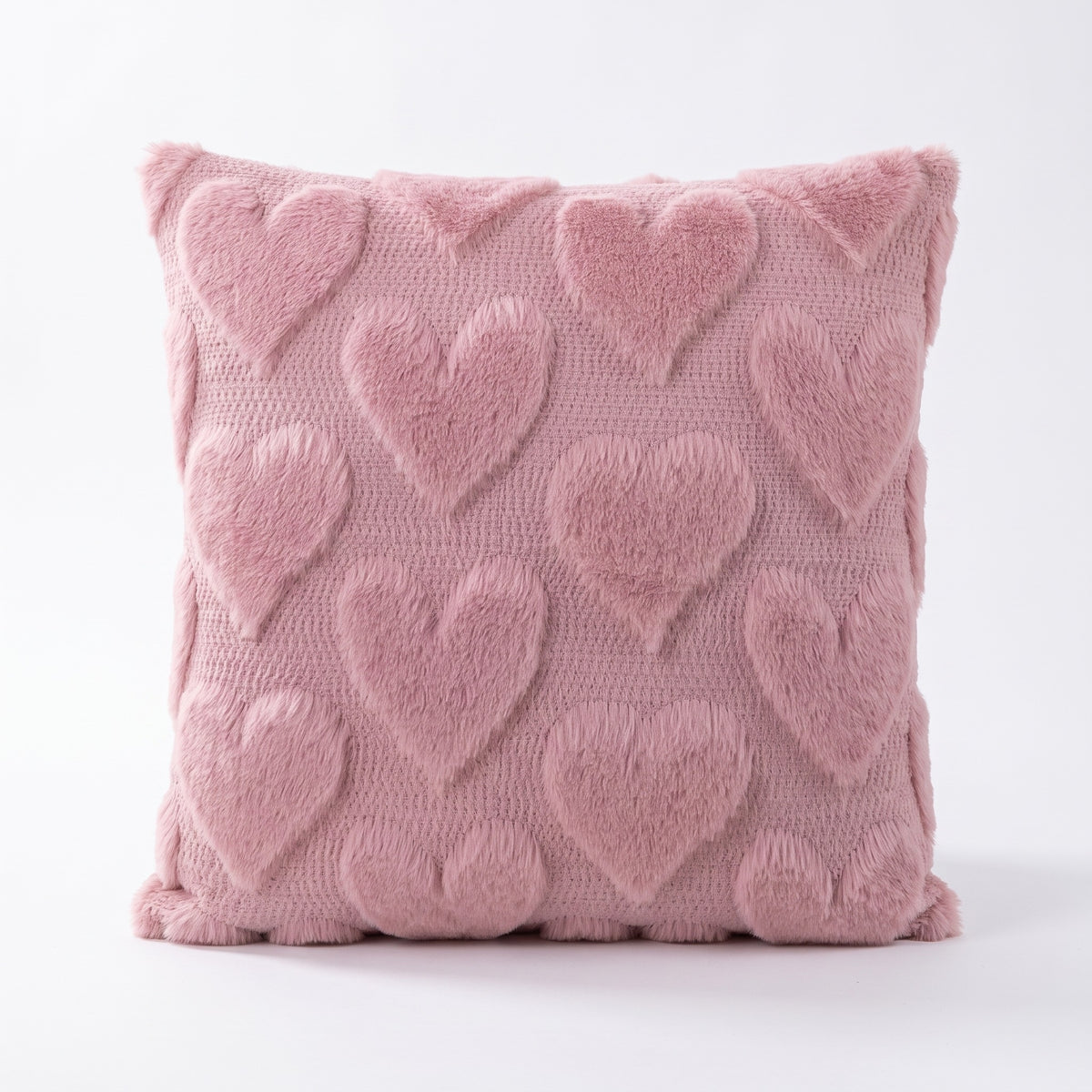Pink Heart Cushion | Square Print or Heart Shape, 12 x 16in