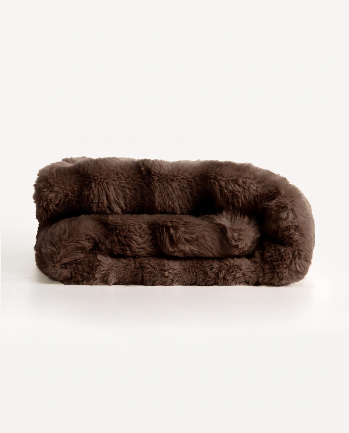 Plush Faux Rabbit Fur Throw Blanket | Soft Warm Handfeel, 51-63in