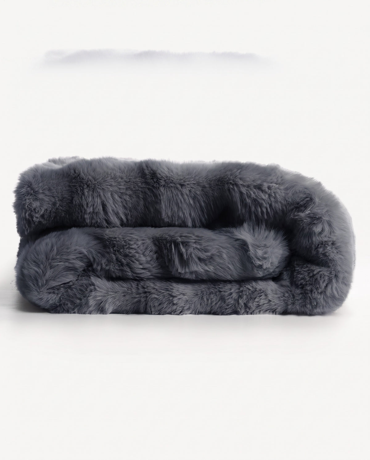 Plush Faux Rabbit Fur Throw Blanket | Soft Warm Handfeel, 51-63in