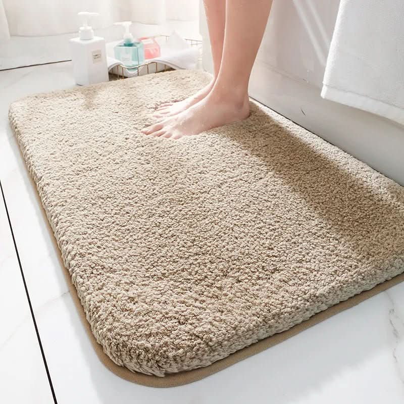 Plush Microfiber Bath Mat with Non Slip Rubber Backing, Machine Washable, view 4