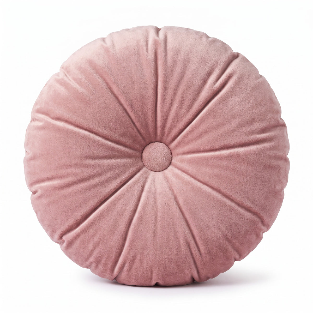 Round Accent Cushion | Tufted Center, 10 Colors