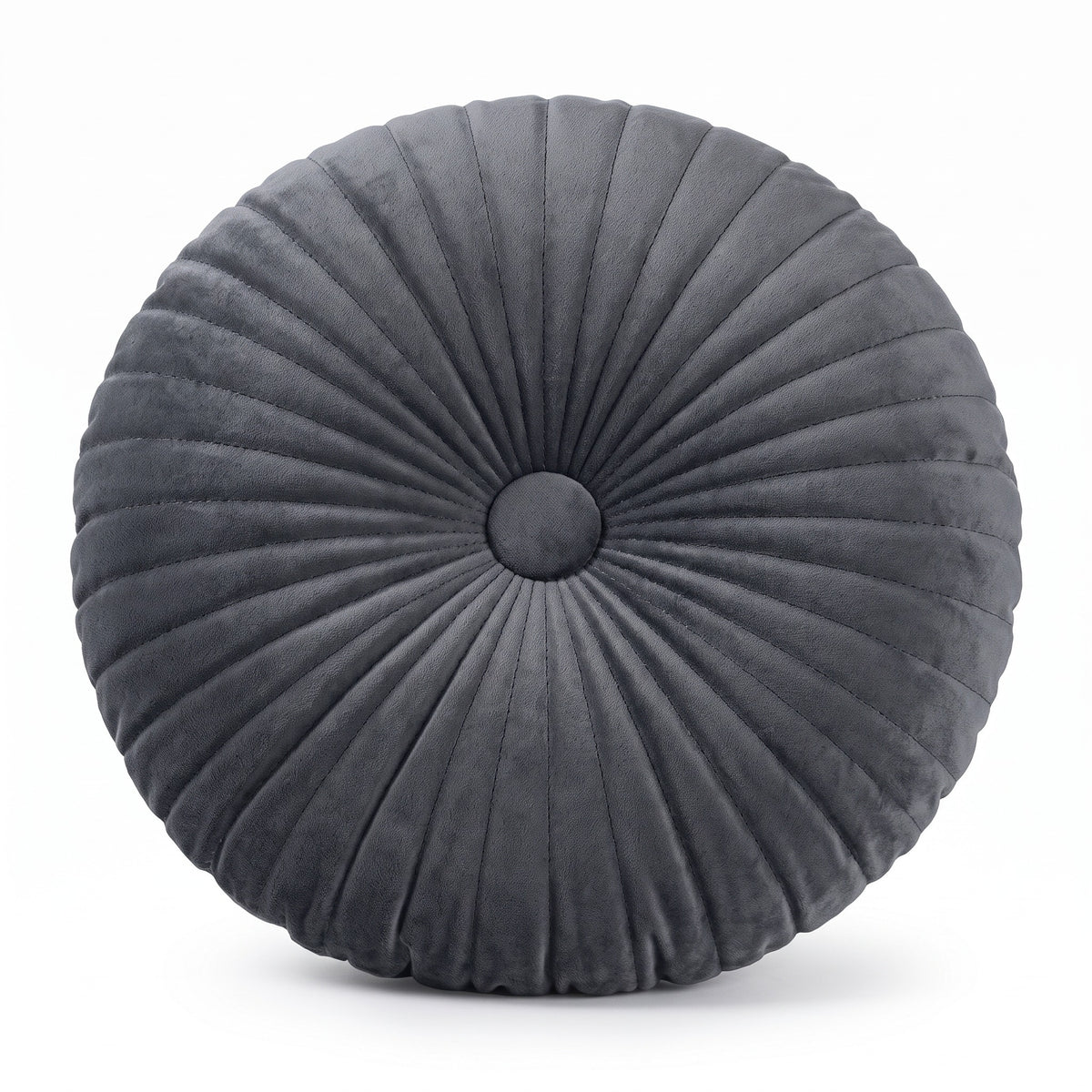 Round Accent Cushion | Tufted Center, 10 Colors