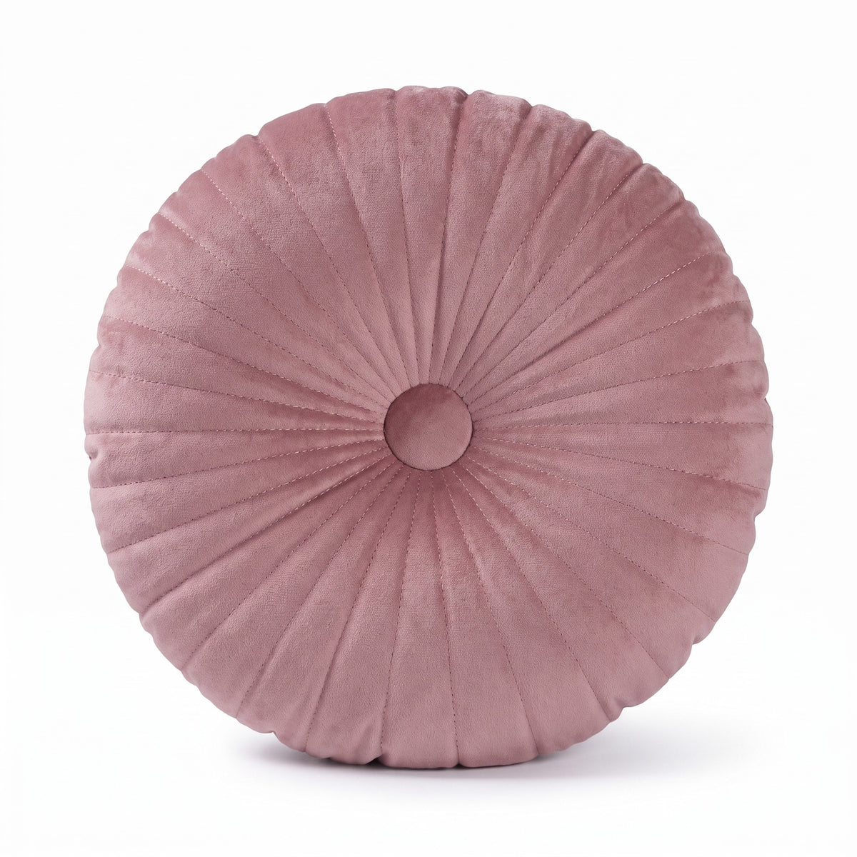 Round Accent Cushion | Tufted Center, 10 Colors