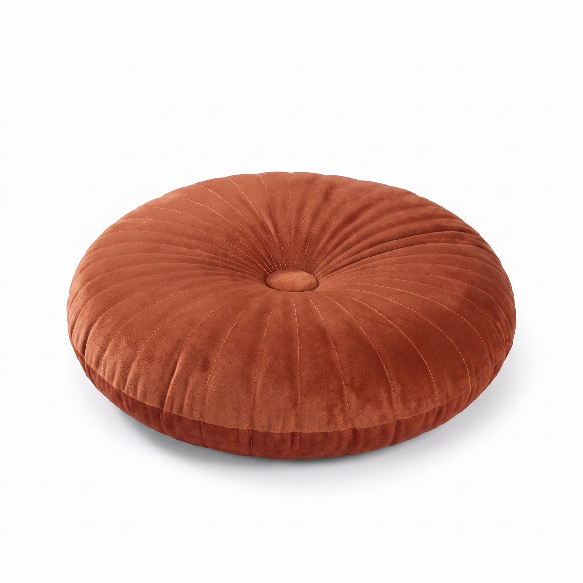 Round Accent Cushion | Tufted Center, 10 Colors
