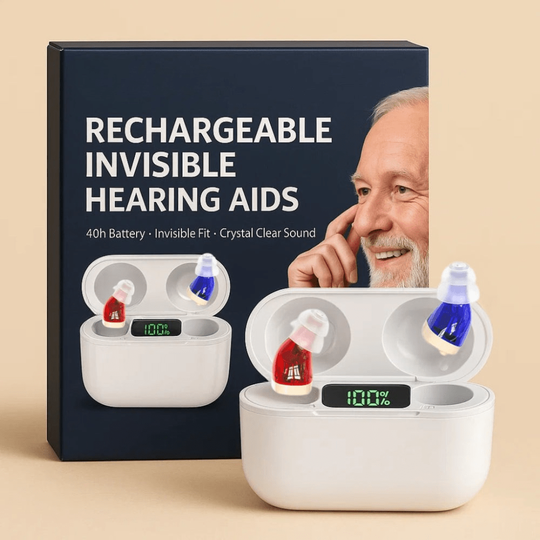 Rechargeable In Ear Hearing Amplifiers with Multiple Ear Tip Sizes for All Day Wear, view 3