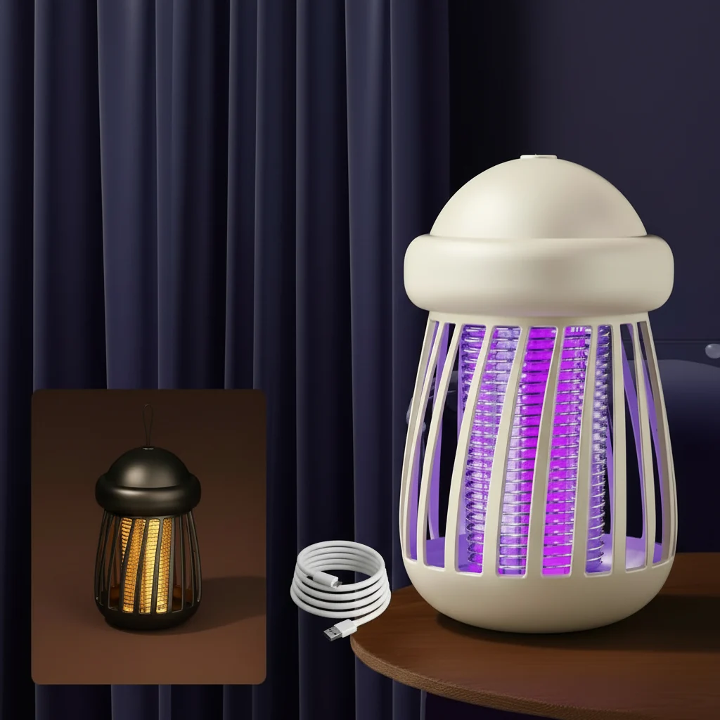 Rechargeable UV Bug Zapper with 395 nm Light and 3000 V Grid, view 11