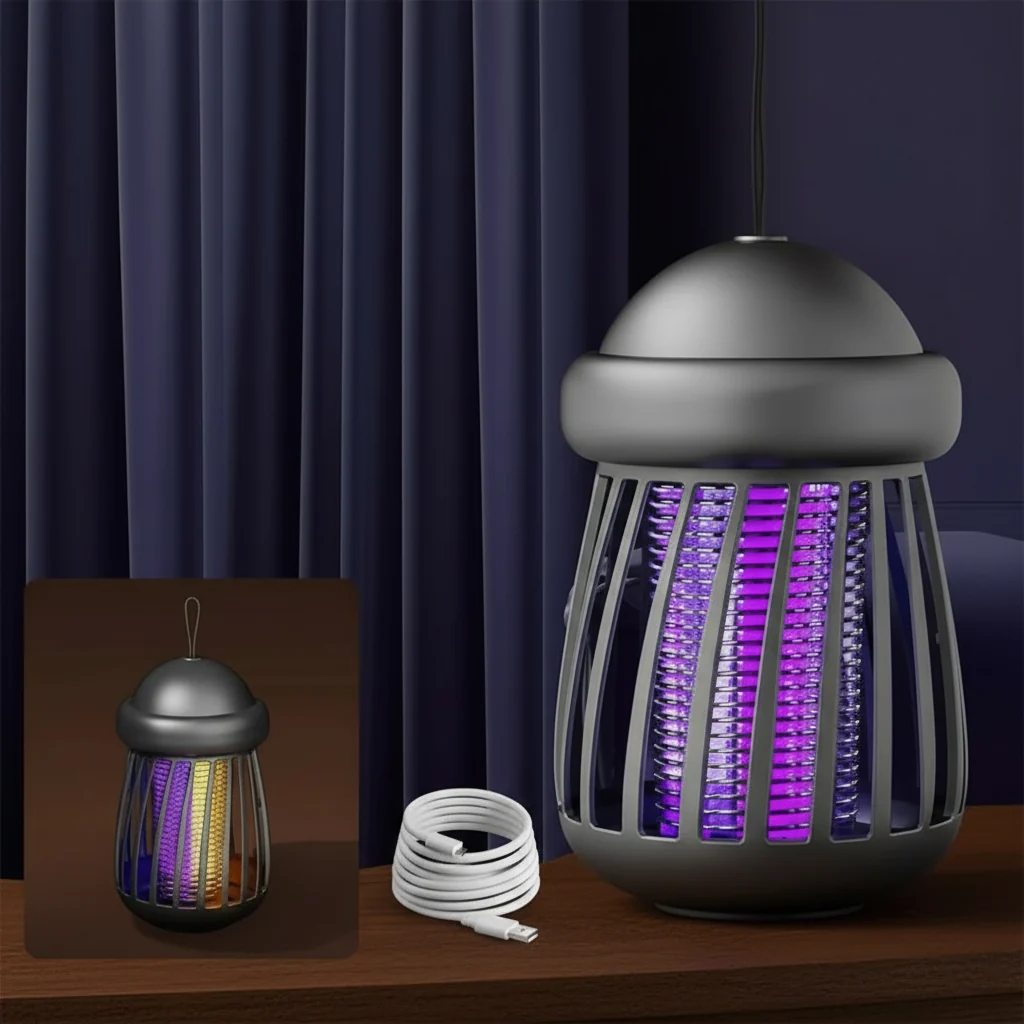 Rechargeable UV Bug Zapper with 395 nm Light and 3000 V Grid, view 12