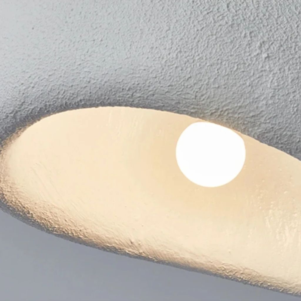 Resin Ceiling Light with 11.8 Inch Diameter and E27 Socket, view 6