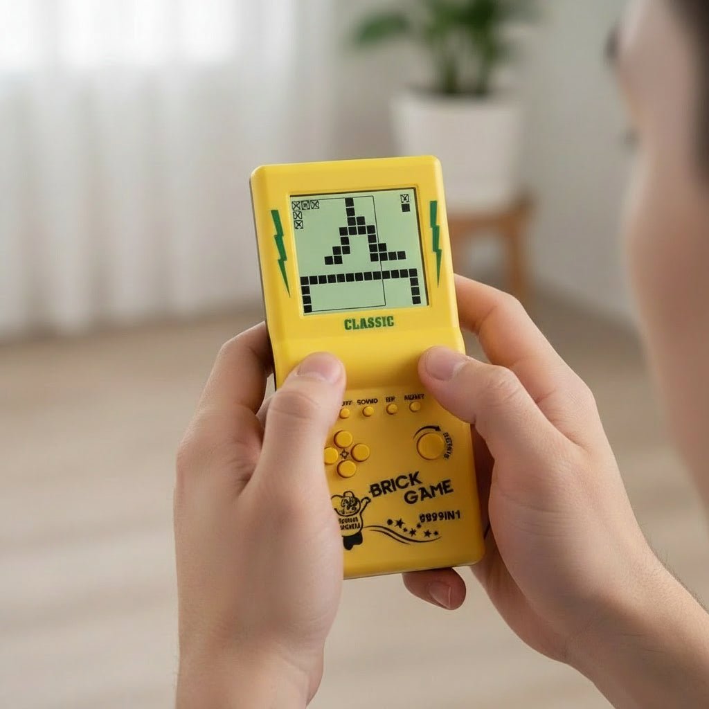 Retro Handheld Game Console with Block Puzzle Games for On the Go, view 2