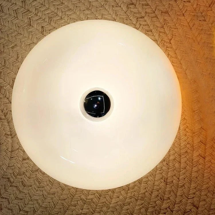 Ring Shaped LED Lamp in Glass and Metal, Dimmable with Selectable Light Color, view 6