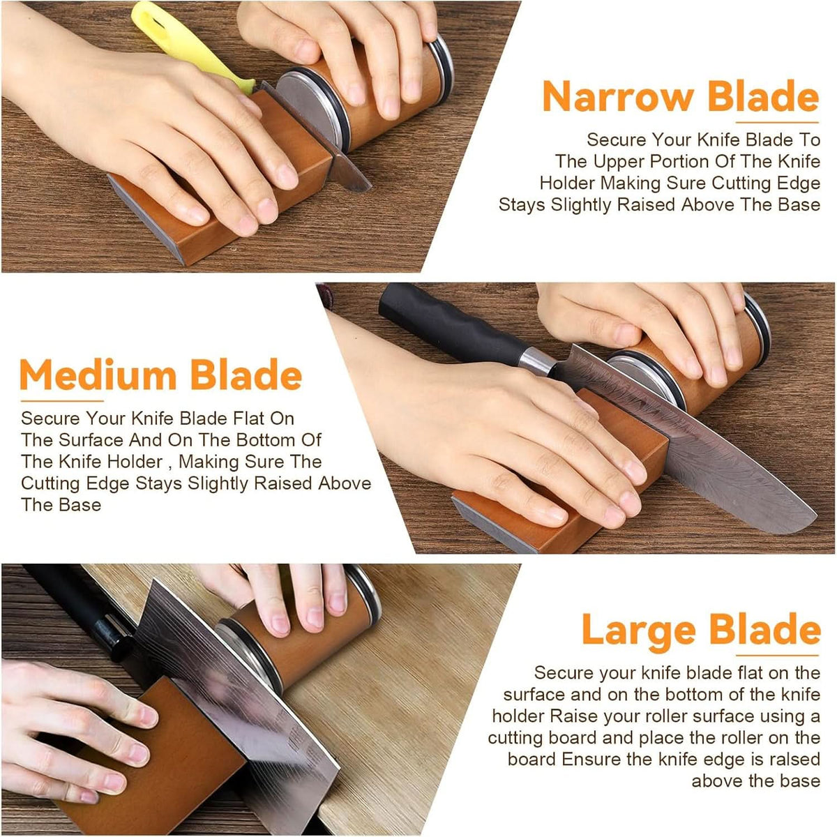 Rolling Knife Sharpener with Diamond Disc and Magnetic Angle Holder, view 6