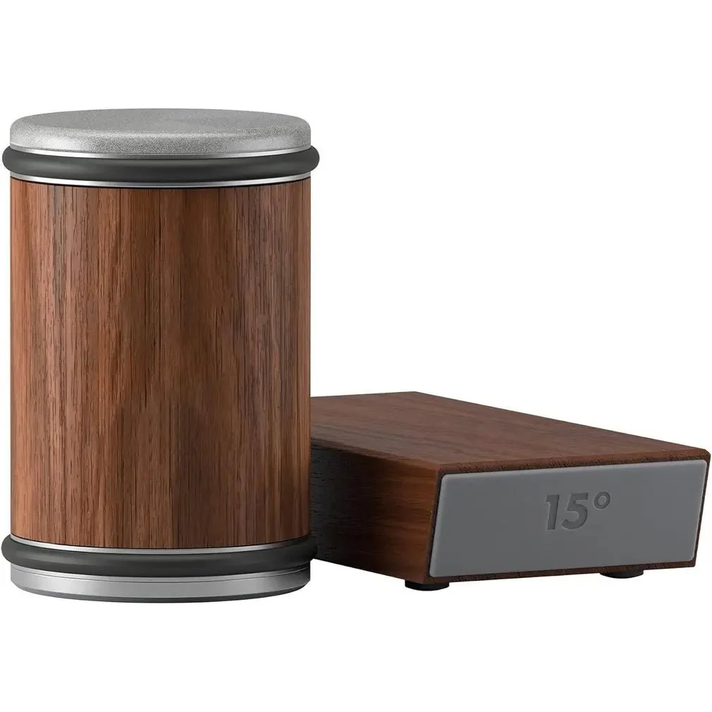 Rolling Knife Sharpener with Diamond Disc on a Solid Wood Platform, view 10