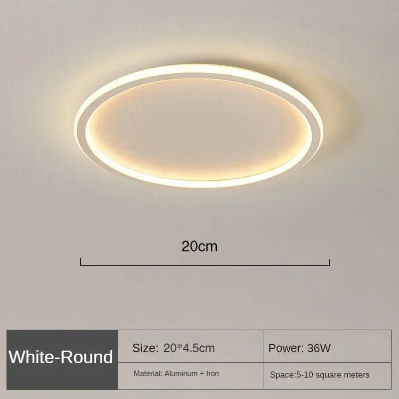 Round Metal LED Ceiling Light with Dimmable, Glare Free Light, view 7