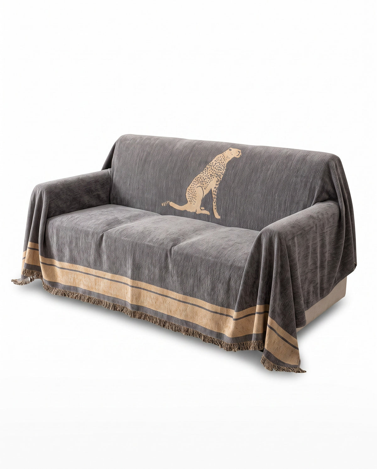 Safari Elegance Anti-Pilling Sofa Cover | Spill Resistant, 71-165in