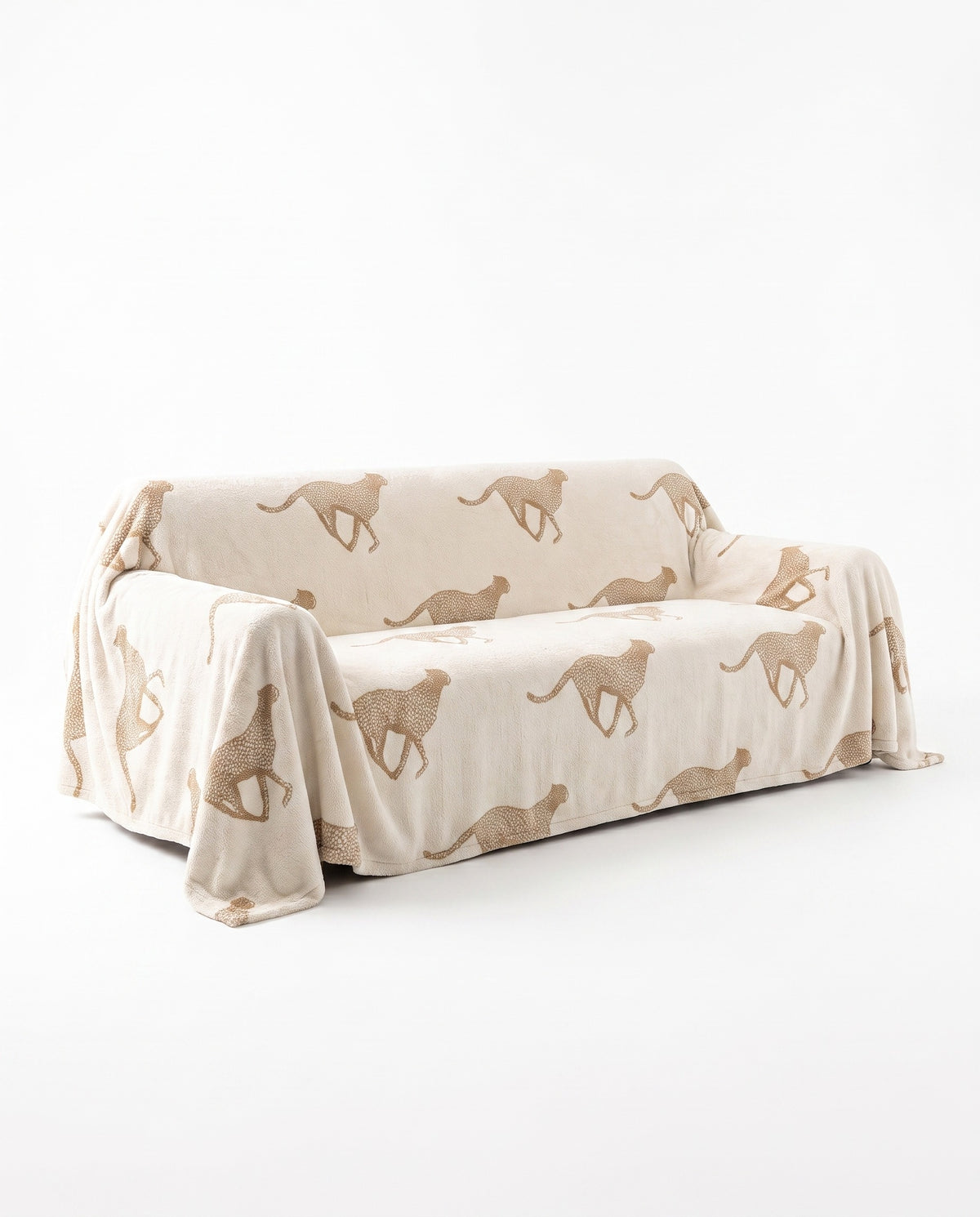 Safari Elegance Anti-Pilling Sofa Cover | Spill Resistant, 71-165in