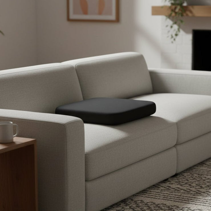 Seat Cushion with Firm Foam Core and Removable Cover in Three Sizes, view 2