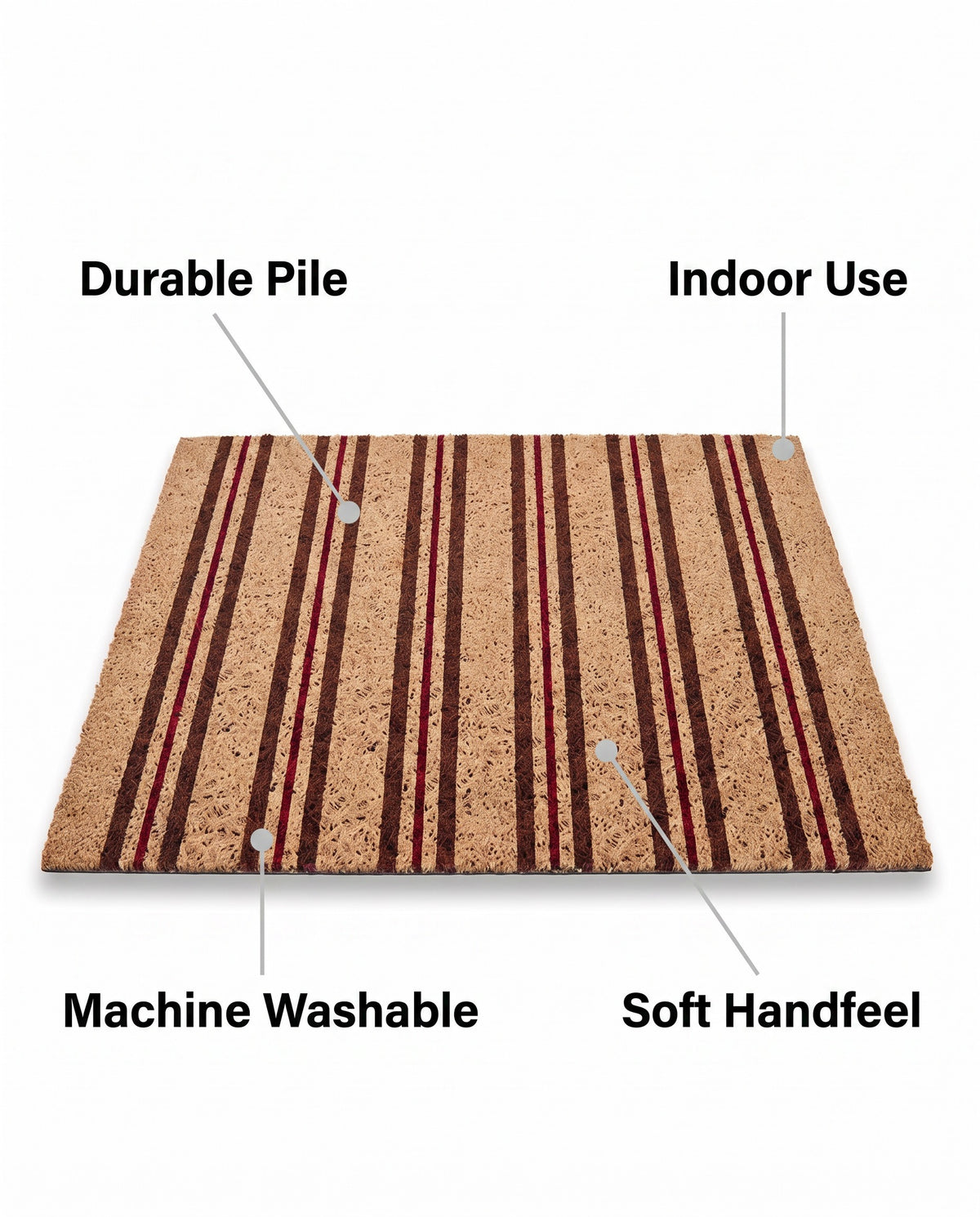 Sherlock Dachshund Doormat | Durable Pile, 18-35in