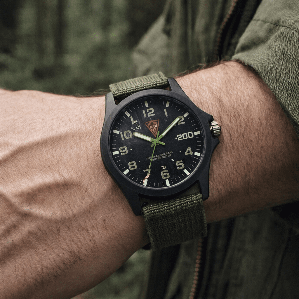 Shockproof Outdoor Watch with Backlit Dial and Lightweight Strap, view 1