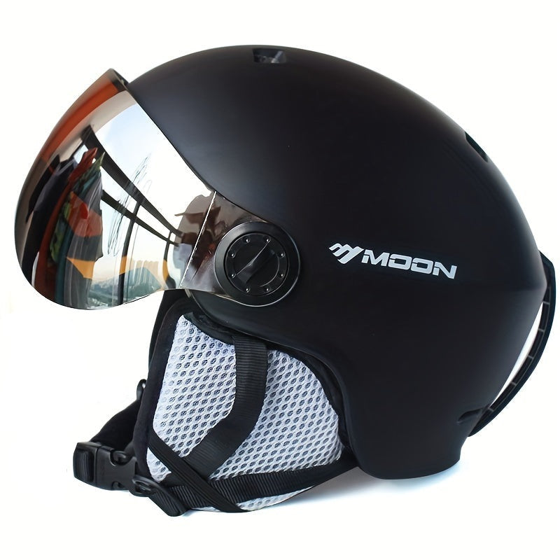 Ski Helmet with Flip Down Visor, Removable Chin Pad and Dial Fit, view 1